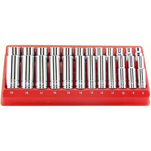 Great Neck 3/8 Drive Deep & Shallow Metric Socket Set 24 Pc. 28622